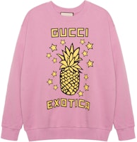 (Women) Gucci 2020 Pre-Fall Pink Pineapple Print Crewneck Long-Sleeve Sweatshirt 617964-XJCRS-5334 (Women) Gucci 2020 Pre-Fall Pink Pineapple Print Crewneck Long-Sleeve Sweatshirt 617964-XJCRS-5334