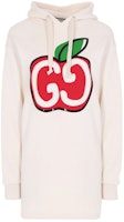 (Women) Gucci 2020 Resort GG Apple Print Hoodie Dress White 610127-XJCCK-9230 (Women) Gucci 2020 Resort GG Apple Print Hoodie Dress White 610127-XJCCK-9230