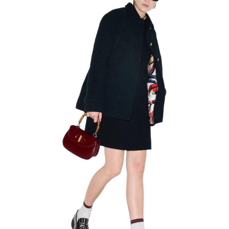 (Women) GUCCI 2024 Pre-Fall  Navy Blue Single-Breasted Long-Sleeve Jacket. 797066-ZAN3M-4055 圖 6