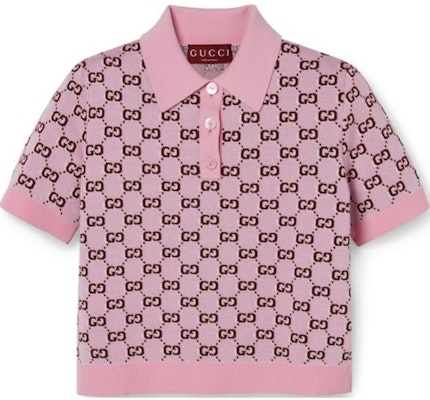 (W) Gucci 2024 Pre-Fall Baju Polo Slim Fit Jacquard Logo Pink Wanita 798132-XKD8R-5283 Buy (W) Gucci 2024 Pre-Fall Baju Polo Slim Fit Jacquard Logo Pink Wanita 798132-XKD8R-5283