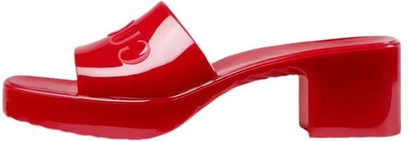 (Women) Gucci 60mm Slide Sandal 'Hibiscus Red' 624730-J8700-6433 (Women) Gucci 60mm Slide Sandal 'Hibiscus Red' 624730-J8700-6433