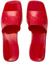 (W) Gucci 60mm凉拖鞋 木槿红橡胶 624730-J8700-6433 Lookbook (W) Gucci 60mm凉拖鞋 木槿红橡胶 624730-J8700-6433