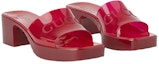Shop (W) Gucci Sandalia Deslizante de Goma Roja 60mm 659261-J8700-6439