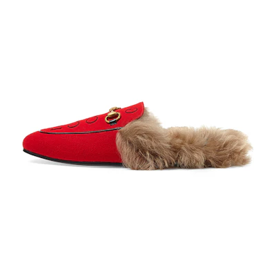 (W) Gucci '100th Anniversary Red Flats'