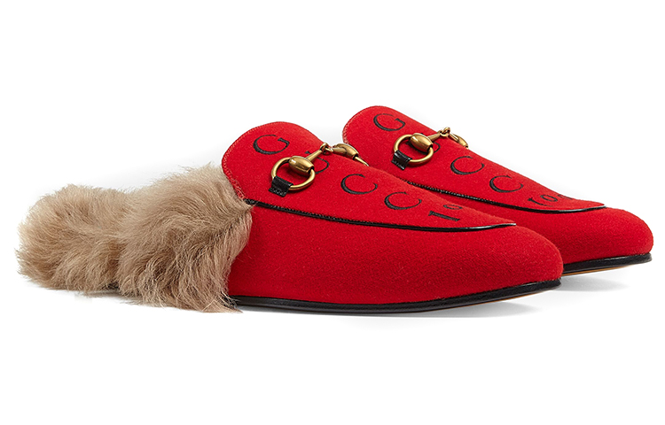 Order (W) Gucci ''100. Jubiläum Rote Flats'' 677751-979N0-6561