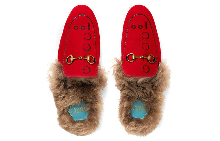 Lookbook (W) Gucci 'Sepatu Flats Merah Peringatan 100 Tahun' 677751-979N0-6561