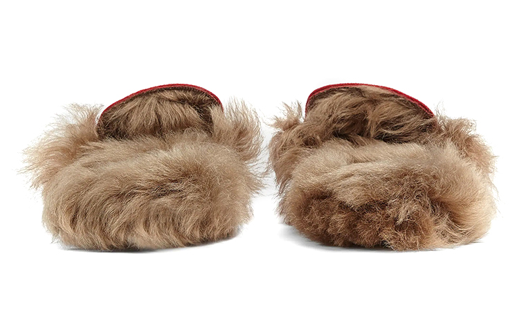 Shop (W) Gucci 'Sepatu Flats Merah Peringatan 100 Tahun' 677751-979N0-6561