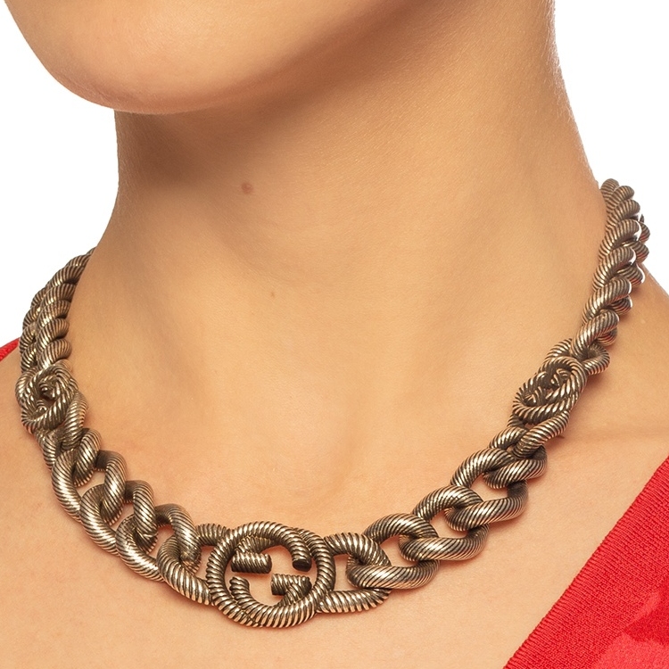 Lookbook (W) 구찌 925 실버 목걸이 - 실버 럭셔리 주얼리 599767-J8400-0811