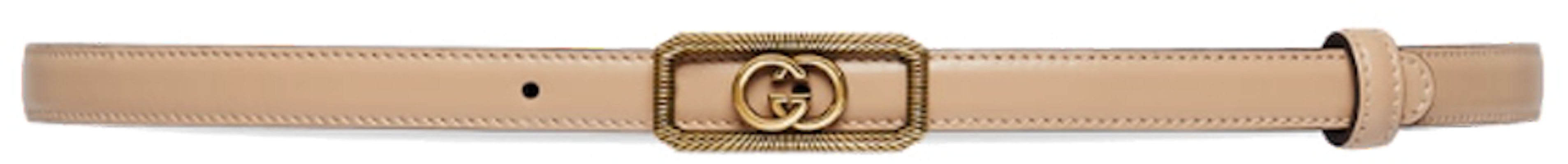 (Women) GUCCI Beige Leather Belt with Double G Buckle, 1.5CM Wide. 7515560YA0G9909 Order (Women) GUCCI Beige Leather Belt with Double G Buckle, 1.5CM Wide. 7515560YA0G9909