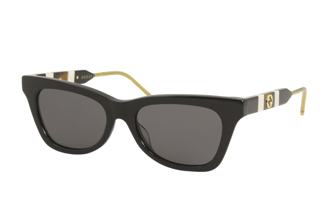 (Women) GUCCI  Black Cat-Eye Sunglasses Casual Chic Fashion Style. GG0598S-002