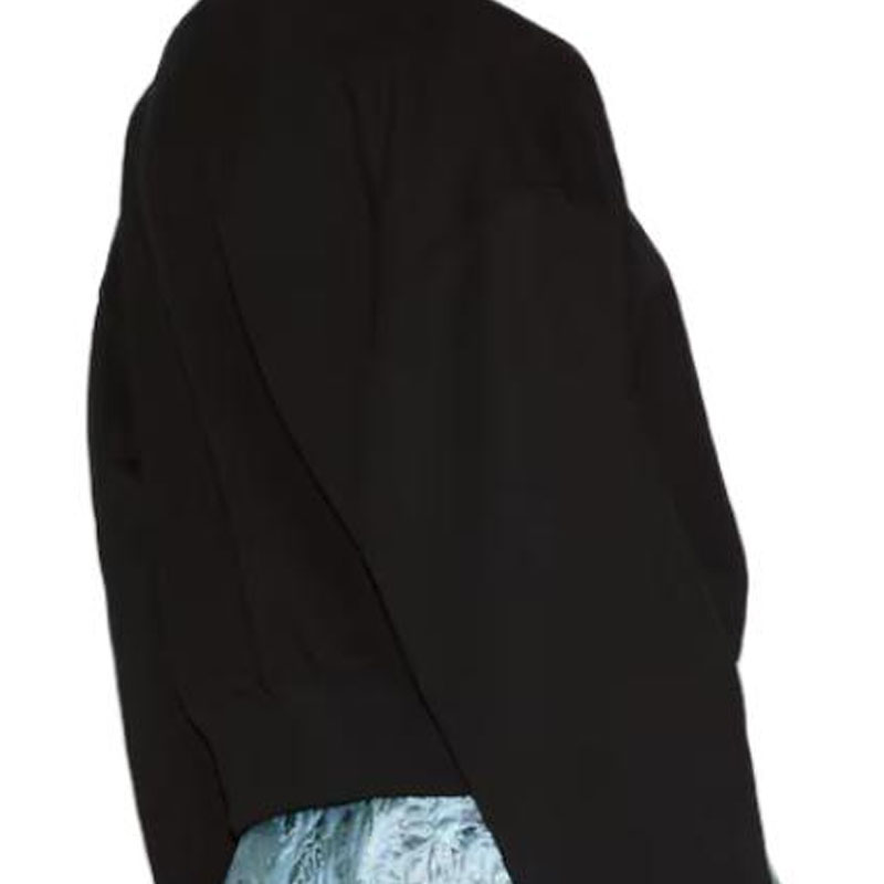 Sizing (Women) GUCCI  Black Crewneck Long-Sleeve Sweatshirt with Letter Print Design 789582-XJGSV-1082