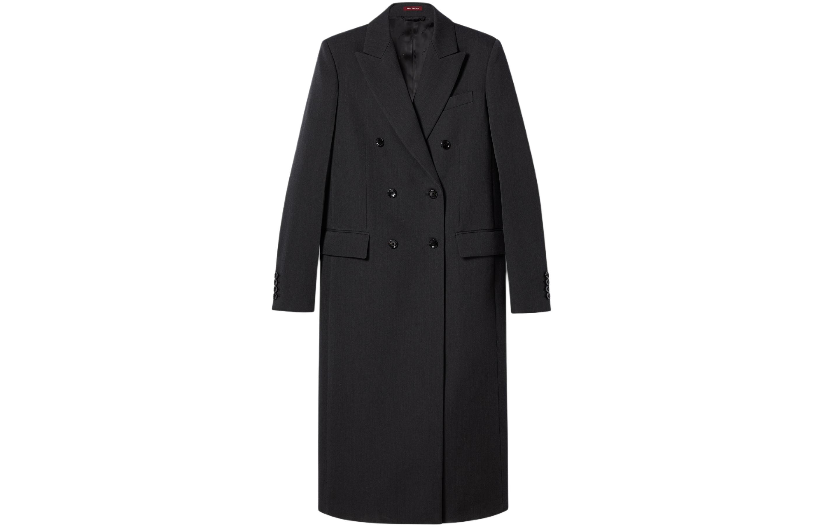 (Women) GUCCI  Black Double-Breasted Long Sleeve Mid-Length Coat 781320-ZAQ1G-1038