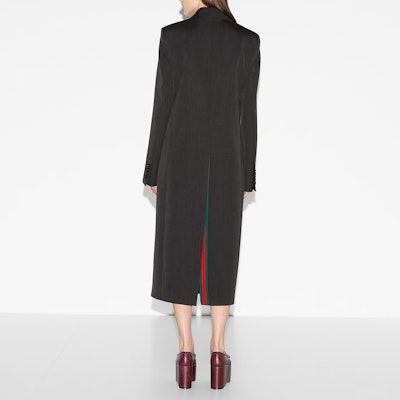 (W) GUCCI 黑色雙排扣長袖中長大衣 781320-ZAQ1G-1038 Shop (W) GUCCI 黑色雙排扣長袖中長大衣 781320-ZAQ1G-1038