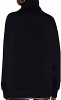 Sizing (W) GUCCI 黑色刺繡落肩長袖運動衫。 794640-XJGSK-1043