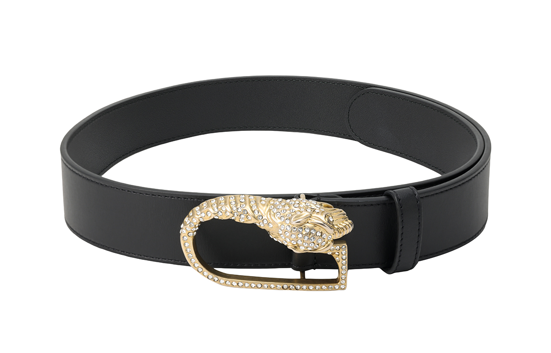 Shop (Women) GUCCI  Black Leather Belt - Simple, Stylish & Fashionable 3.6cm Wide 589026ap0lo1081