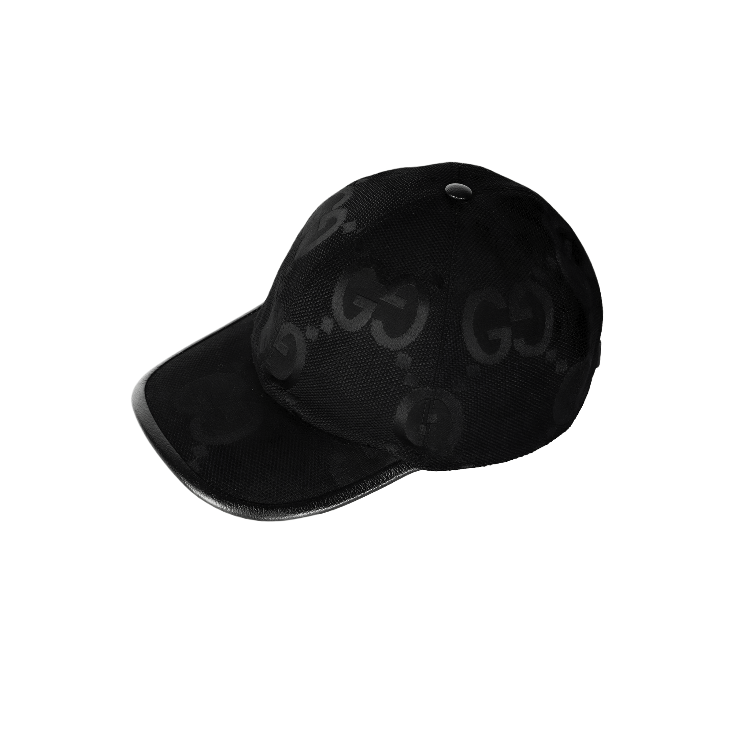 (Women) GUCCI  Black Logo Print Sunshade Baseball Cap 7275624HAVS1060