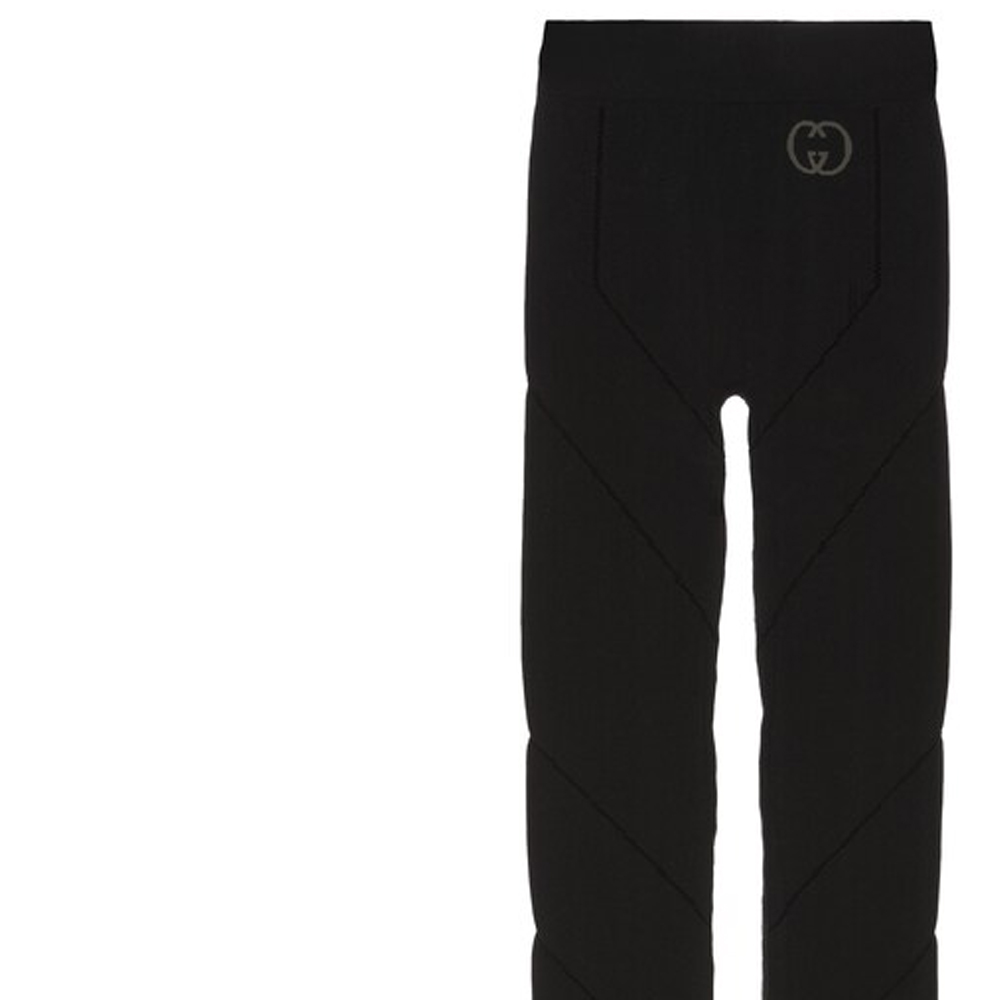Sizing (Women) GUCCI  Black Logo Slim Fit Leggings FW22 Edition. 715518-XJETV-1189