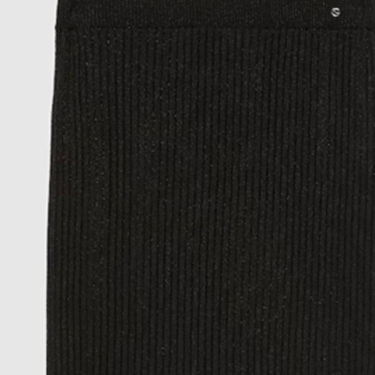 (Women) GUCCI  Black Mid-Waist Knit Elastic Casual Skirt. 764631-XKDP8-1000 圖 6