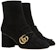 (W) Gucci 'But Hitam Bertumit Runcing dengan Peninggi dan Kehangatan' 408210-C2000-1000