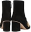 Shop (W) Gucci 'But Hitam Bertumit Runcing dengan Peninggi dan Kehangatan' 408210-C2000-1000