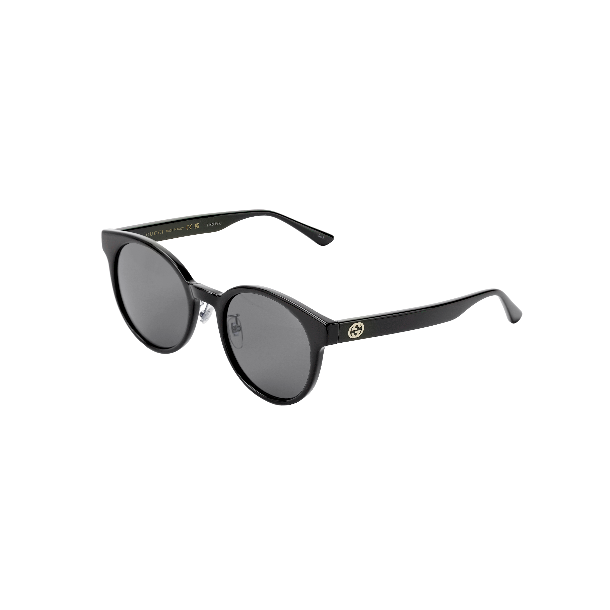 (Women) GUCCI Black Round Sunglasses with Adjustable Prescription Lens Option GG1339SK-001