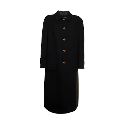 (Women) GUCCI Black Single-Breasted Solid Double-Sided Casual Coat. 695094-ZAIYP-1189