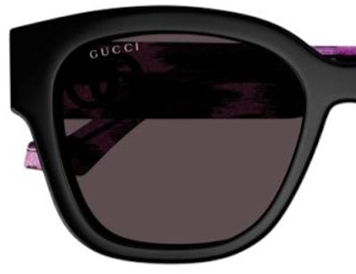 (Women) GUCCI Black Square Acetate Sunglasses with Logo Temples. 889652472768 Shop (Women) GUCCI Black Square Acetate Sunglasses with Logo Temples. 889652472768