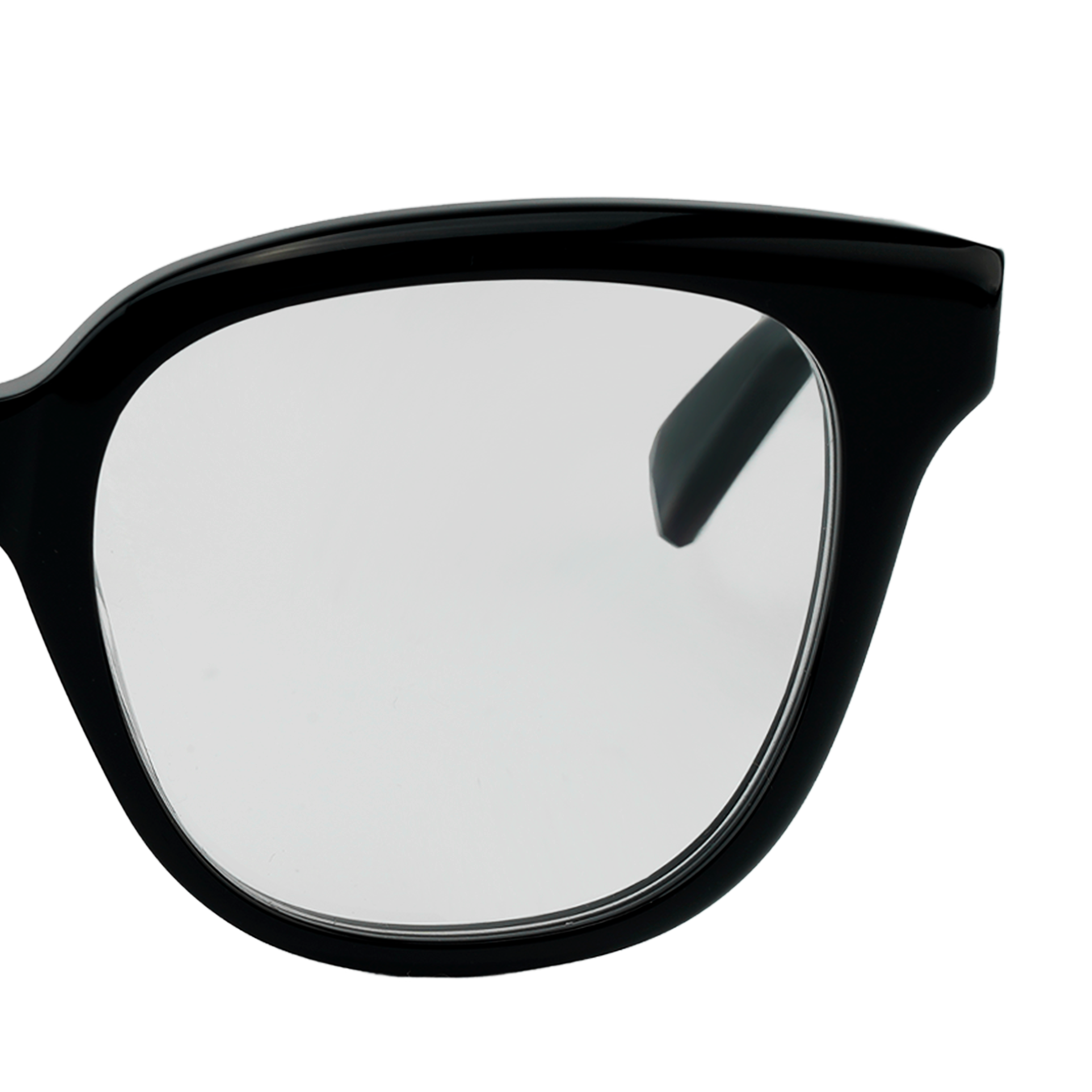 Details for (W) GUCCI 黑色方框光学眼镜 带侧边标志细节 GG1173OA-001 53