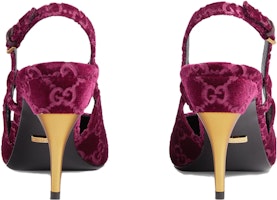 (W) 古驰绛红色天鹅绒高跟鞋 762381-FACMA-6112 Purchase (W) 古驰绛红色天鹅绒高跟鞋 762381-FACMA-6112