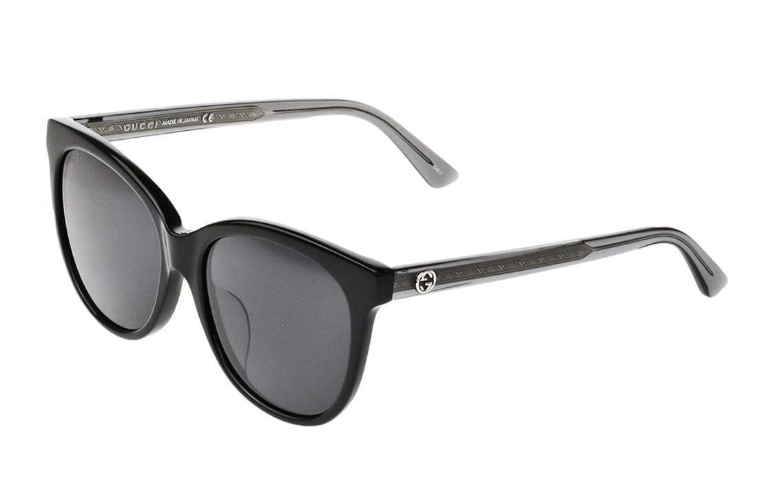 (Women) GUCCI  Cat-Eye Black Acetate Sunglasses with Logo Details. GG0081SK-002 圖 2