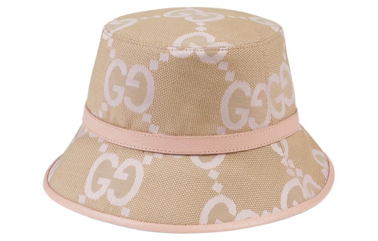(Women) GUCCI  Classic GG Pattern Cotton Bucket Hat Fashionable and Versatile. 730336-3HAPT-8872