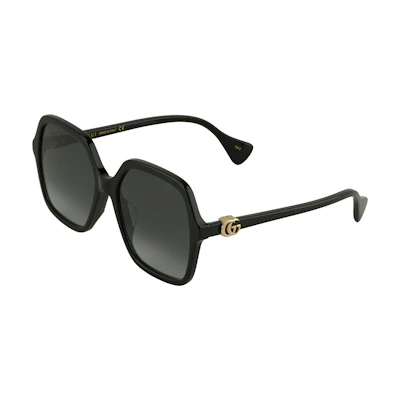 (Women) GUCCI Classic Square Frame Fashion Sunglasses - Acetate Material GG1072SA-001