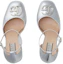 Shop (W) Gucci Tacchi Alti in Pelle Verniciata Argento con Doppia G 762386-B8B00-8106