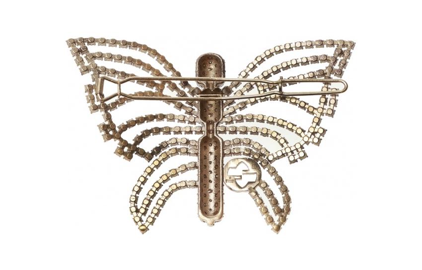 Lookbook (W) 古驰 时尚优雅金属水晶发夹. 621939 J3F42 9026