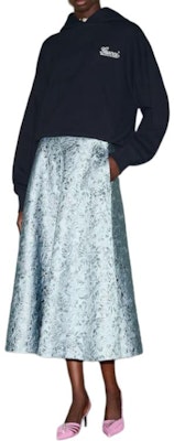 (Women) GUCCI Embroidered Logo Navy Blue Hoodie Pullover Sweatshirt 787274-XJGSY-4215 Lookbook (Women) GUCCI Embroidered Logo Navy Blue Hoodie Pullover Sweatshirt 787274-XJGSY-4215