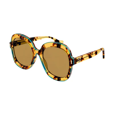 (Women) GUCCI Fashion Brown Butterfly Sunglasses GG1240S003