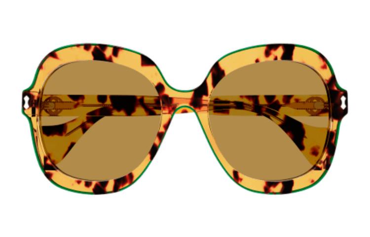 Lookbook (W) GUCCI 时尚棕色蝴蝶太阳镜 GG1240S003