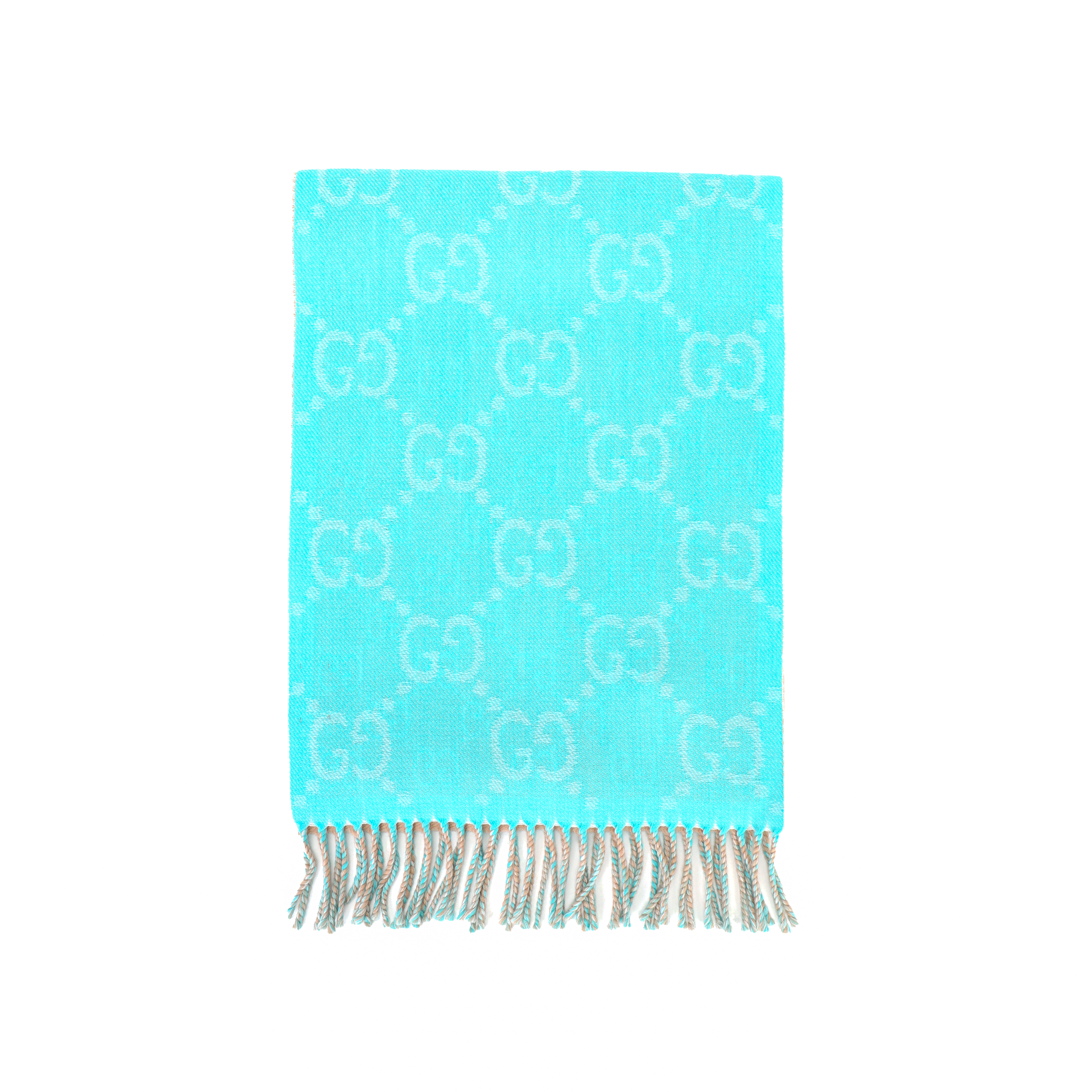 Buy (Women) GUCCI  Fashion Casual Warm Knit Scarf in Teal Green. 726551-3G349-3979