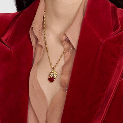 (W) Collar de Metal con Cristales de GUCCI Joyería de Moda. 677366-I6658-8489 Details for (W) Collar de Metal con Cristales de GUCCI Joyería de Moda. 677366-I6658-8489