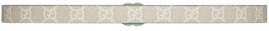 Lookbook (Women) GUCCI Fashion Simple Belt with Smooth Buckle in Off-White, 2cm Wide. 409417FAA6B8048