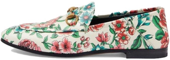 (Women) Gucci Horsebit Printed Leather Loafers 'White Pink' 746392-AAB0D-8464 (Women) Gucci Horsebit Printed Leather Loafers 'White Pink' 746392-AAB0D-8464