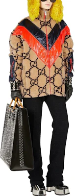 (W) GUCCI 花卉圖案Logo拉鍊立領夾克外套. 716385-XJEU6-2099 Lookbook (W) GUCCI 花卉圖案Logo拉鍊立領夾克外套. 716385-XJEU6-2099