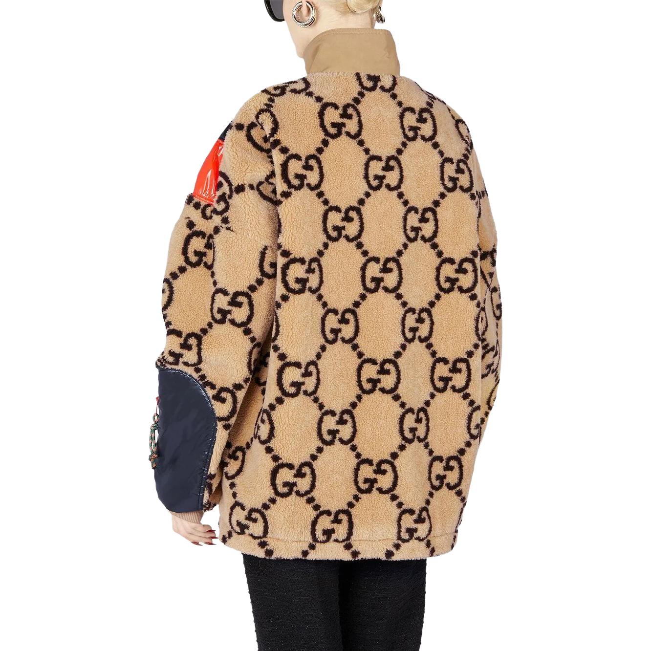 (Women) GUCCI  Floral Logo Print Zip-Up Jacket with Stand Collar. 716385-XJEU6-2099 圖 4