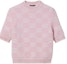 Order (Women) GUCCI GG Wool Jacquard Short-Sleeve Sweater Light Pink 770059-XKCNA-6011