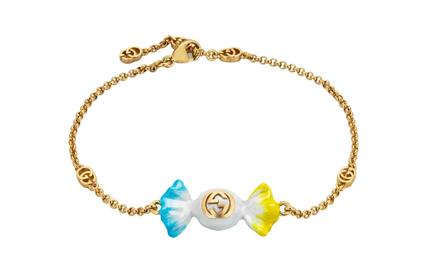 (Women) GUCCI  Gold Bracelet with Minimalist Logo Design 702706I77488484