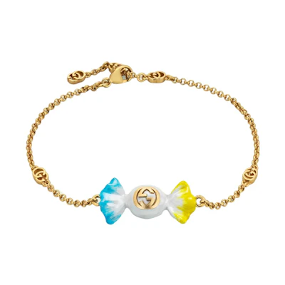 (Women) GUCCI Gold Bracelet with Minimalist Logo Design 702706I77488484