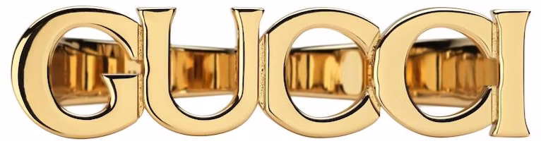 (Women) GUCCI Gold Multi-Ring Metallic Ring with Hollow Letter Design 789202I46008005 (Women) GUCCI Gold Multi-Ring Metallic Ring with Hollow Letter Design 789202I46008005
