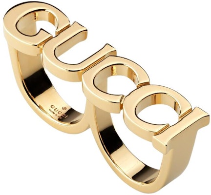 (W) GUCCI Cincin Emas Multi-Ring Metallic Desain Huruf Berongga 789202I46008005 Lookbook (W) GUCCI Cincin Emas Multi-Ring Metallic Desain Huruf Berongga 789202I46008005