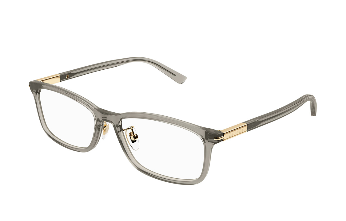 (Women) GUCCI  Gray Irregular Shaped Optical Glasses with Logo Engraved Temples GG1506OJ