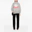 Shop (Women) GUCCI Grey Hoodie with Logo Print Long Sleeve Pullover. 798680-XJGS2-1230